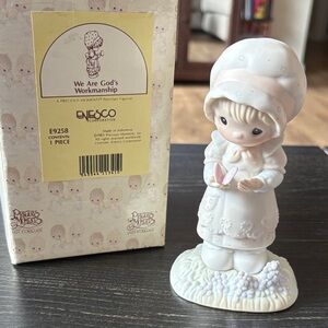 Enesco Precious Moments Figurine We are gods Workmanship